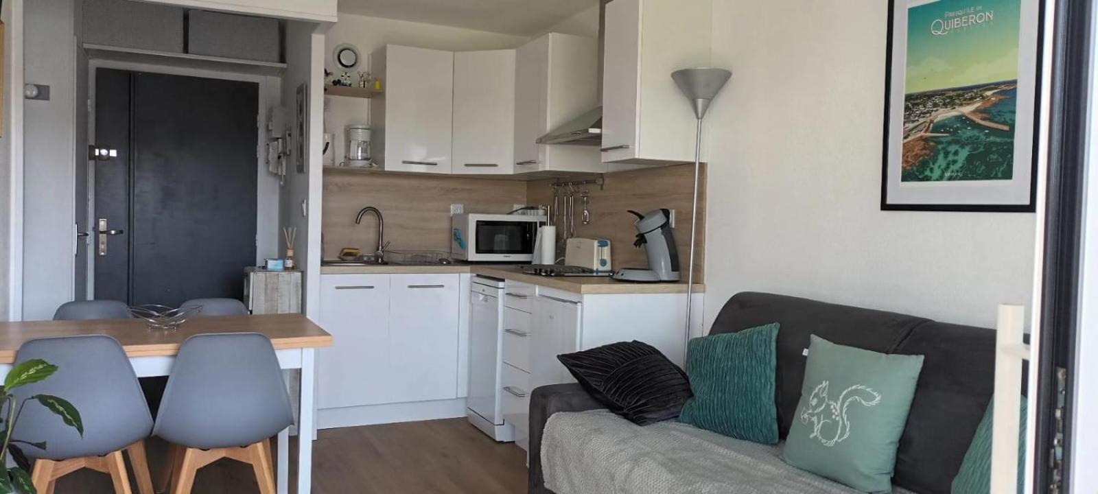 Appartement Cocon A Quiberon Dans Residence Calme, Plages Et Centre Ville A Pied Ou A Velo Pour 2 A 4 Personnes Extérieur photo